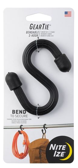 Gear Tie GTS-01-R6 Bendable S-Hook, 10 mm Dia Wire