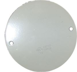 BWF CC-4WV Ceiling Outlet Cover, 5 in Dia, Round, Aluminum, White, Powder-Coated 