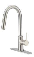 Boston Harbor Contemporary Pull-Down Kitchen Faucet, Stainless Steel