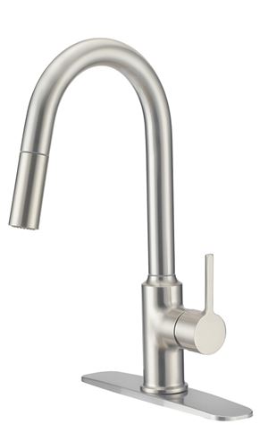 Boston Harbor FP4AF227NP Contemporary Pull-Down Kitchen Faucet, 1.8 gpm, 1 -Faucet Handle, 1 or 3 Hole -Faucet Hole