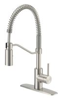 Boston Harbor Spring Pull-Down Kitchen Faucet, Stainless Steel