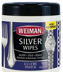 Weiman 48 Silver Wipe, Floral 