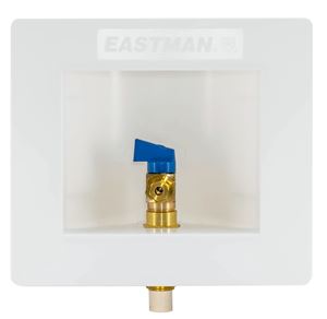 Eastman 60234/39165 Ice Maker Outlet Box, Brass/Polystyrene