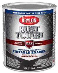 Krylon Rust Tough K09725008 Enamel Paint, Gloss Sheen, Pastel, 1 qt, 400 sq-ft/gal Coverage Area  2 Pack