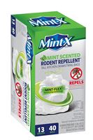 Mint-X MX2425W40F Trash Bag, L, 13 gal Capacity, Plastic, White  6 Pack
