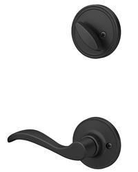 Schlage J Series JH59 SEV 622 RH Entry Door Lock Interior Pack, Lever Handle, Matte Black, Metal/Zinc, C Keyway, 3 Grade