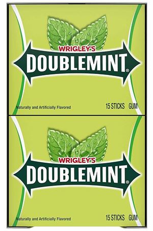 Wrigley 226660 Chewing Gum, Doublemint Flavor Pack, Pack of 10