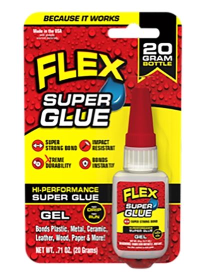 Flex Seal SGGELB20 High Performance Super Glue, Gel, Clear, 20 g Bottle  8 Pack