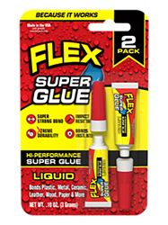 Flex Seal SGLIQ2X3 High Performance Super Glue, Liquid, Clear, 6 g Tube  8 Pack
