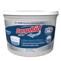 DampRid FG50FFESB Moisture Absorber, 2 lb, Bucket, Pellet, Odorless, Pack of 2 