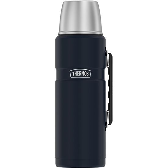 Thermos Stainless King SK2020MDB4 Beverage Bottle, 2 L Capacity, Stainless Steel, Midnight Blue