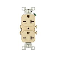 RECEPTACLE DPX COMM IVORY 20A