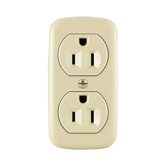 RECEPTACLE DPX IVORY 125V 15A