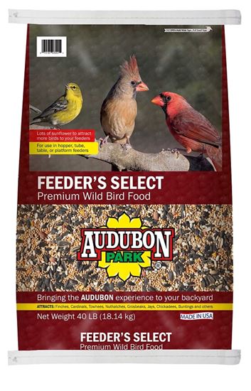 Audubon Park 12826 Wild Bird Food, Premium, Feeder's Select Flavor, 40 lb Bag