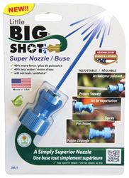 LittleBigShot LBS-151 Adjustable Twist Hose Nozzle, 3/4 in, GHT, Polyketone, Blue