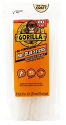 Gorilla 3032002 Hot Glue Stick, Solid, Clear, 20 Pack  4 Pack