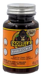 Gorilla 105779 Rubber Cement, Liquid, Crystal Clear, 4 oz Bottle  6 Pack