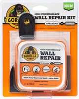 Gorilla 103959 High-Performance Wall Repair Kit, Semi-Solid, Off-White  4 Pack
