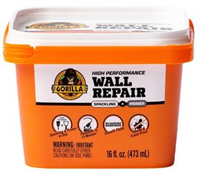 Gorilla 103963 High-Performance Wall Repair, Semi-Solid, Off-White, 16 fl-oz Tub  6 Pack