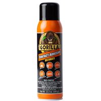 Gorilla 109852 Contact Adhesive Ultimate Spray, Characteristic, Light Yellow, 24 hr Curing, 12.2 oz Can  6 Pack
