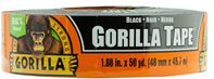 Gorilla 108084 Duct Tape, 50 yd L, 1.88 in W, Black