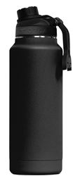 ORCA ORCHYD34BK/BK/BK Hydration Bottle, 34 oz Capacity, 18/8 Stainless Steel, Black, Powder-Coated