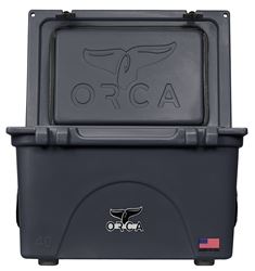 ORCA ORCCH040 Cooler, 40 qt Cooler, Charcoal, 10 days Ice Retention