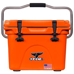 ORCA ORCBZO020 Cooler, 20 qt Cooler, Blaze Orange, Up to 10 days Ice Retention