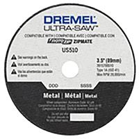 DREMEL US510-01 Cutting Wheel, 3-1/2 in Dia, 0.049 in Thick, 60 Grit, Aluminum Oxide Abrasive