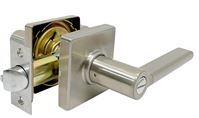 ProSource LS3X201YASR4V24 Privacy Lock, Lever Handle, Satin Nickel, Metal, 3 Grade, Stainless Steel