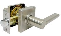 ProSource LS3X203YASR4V24 Passage Door Lockset, Lever Handle, Metal, Satin Nickel, 2-3/8 to 2-3/4 in Backset