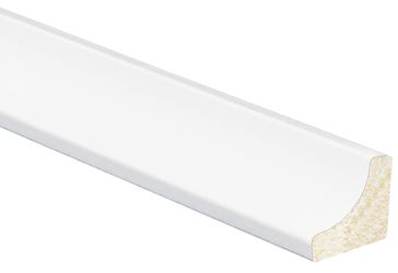 Inteplast Group 100 91000800032 Cove Moulding, 8 ft L, 11/16 in W, Polystyrene, Crystal White  25 Pack