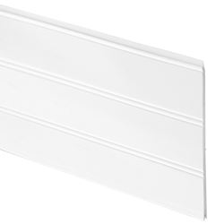 Inteplast Group 004 Series 10040800891B Reversible Beaded Plank, 96 in L, 7-1/2 in W, PVC, White  10 Pack