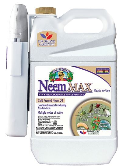 Bonide Captain Jack's 2006 RTU Neem Max Insecticide, Spray Application, 0.5 gal