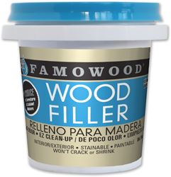 ECLECTIC Famowood 40042126 Wood Filler, Paste, Natural, 0.25 pt  12 Pack
