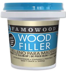 ECLECTIC Famowood 40042144 Wood Filler, Paste, White, 0.25 pt