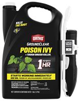 Ortho GroundClear 0476410 Poison Ivy and Tough Brush Killer, Liquid, Amber to Dark Brown, 1 gal Bottle