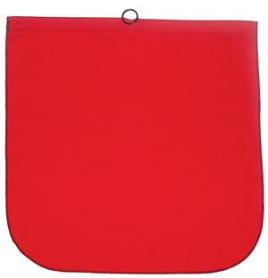 ANCRA 49893-11 Safety Flag with Steel Wire Rod and Loop, 18 in L, 18 in W, Red, Cotton