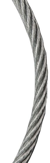 BARON 695964 Aircraft Cable, 5/16 in Dia, 500 ft L, Galvanized