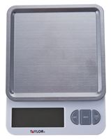 Taylor 5270842 Digital Kitchen Scale, 11 lb, Backlit Display, Plastic/Stainless Steel Housing Material
