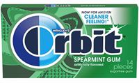 Orbit Gum 21484 Chewing Gum, Spearmint Flavor  12 Pack