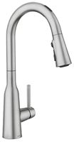 Moen Zyla Series 87272EVSRS Pulldown Kitchen Faucet, 1.5 gpm, 1-Faucet Handle, 3-Faucet Hole, Metal, Stainless Steel
