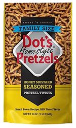 Dots Homestyle Pretzels 7050 Snacks, Honey Mustard Flavor, 24 oz  10 Pack