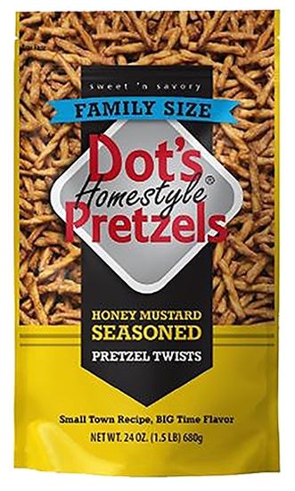 Dot's Homestyle Pretzels 7050 Snacks, Honey Mustard Flavor, 24 oz  10 Pack