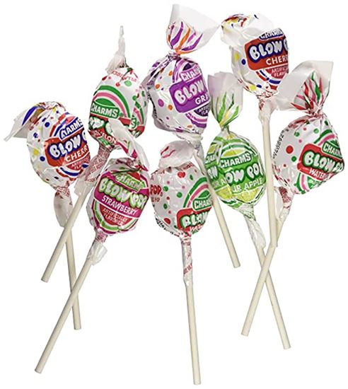 CHARMS BLOW POP 3869 Assorted Lollipop, 65 oz  100 Pack