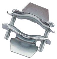 Halex 26510 Clamp Connector, 3/8 in, Steel, Electro-Plated Zinc, Snap-In Mounting
