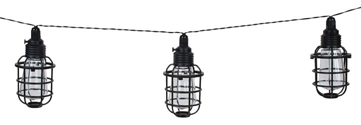 Boston Harbor Solar String Lantern Light, Plastic, 10 PC