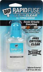 DAP RapidFuse 7079800180 All-Purpose Adhesive, Clear, 1.67 fl-oz Bottle