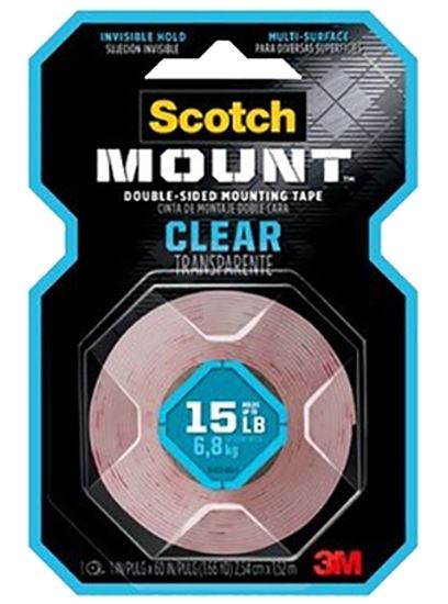 TAPE MOUNT DBL SD CLEAR 1X60IN