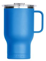 ORCA Traveler Series TR24AZ Coffee Mug, 24 oz Capacity, Whale Tail Flip Lid, Stainless Steel, Azure, Insulated